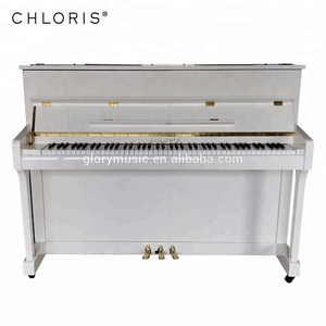 Piano droit blanc <span class=keywords><strong>Chloris</strong></span> 110, modèle de piano à clavier - Product Image 4