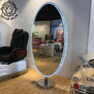 Miroirs de <span class=keywords><strong>salon</strong></span> en gros coiffeur rond <span class=keywords><strong>double</strong></span> face stations de style de <span class=keywords><strong>salon</strong></span> triple places miroir de coiffure