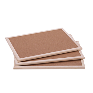 Panneau de messages en liège, blanc, avec cadre en bois - Product Image 5