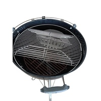 Grille de cuisson à charnières en acier inoxydable 304, pièce de rechange pour barbecue au charbon de bois, compatible avec les grills à boule de 22,5 pouces