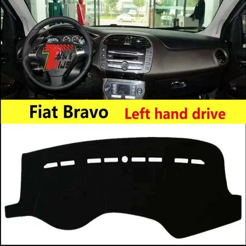 Taijs Fabriek voor Auto Dashboard pad Polyester Vezel Isolatie Mat linksgestuurde beschermende dash board cover Voor Fiat Bravo