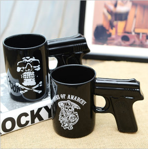 Taza <span class=keywords><strong>de</strong></span> cerámica con mango <span class=keywords><strong>de</strong></span> pistola, diseño único Vintage, 2020 - Product Image 3