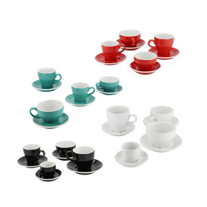 Logotipo personalizado de alta calidad de café de la taza de café de cerámica y sucer para la hora del té - Product Image 1