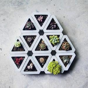 <span class=keywords><strong>Moldes</strong></span> de Silicona Nicole para <span class=keywords><strong>Macetas</strong></span> de Flores de Hormigón, Molde Nuevo 3D Geométrico Triangular para <span class=keywords><strong>Macetas</strong></span> de Flores de Cemento - Product Image 4