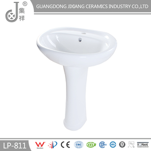 LP811 Moderna única porcelana <span class=keywords><strong>lavabos</strong></span> de pedestal - Product Image 1