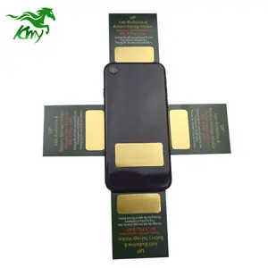 Wholesale Gold Anti-Radiation Sticker Healthy Energy Saver Waterproof Mobile Phone Accessory Made of Metal in Stock