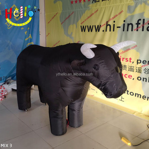 <span class=keywords><strong>Disfraz</strong></span> Inflable de <span class=keywords><strong>Toro</strong></span> Negro para Desfiles de Carnaval y Festivales - Product Image 2