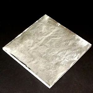 14X14 cm Imitazione Foglia Argento fogli di stagnola 1000 fogli Italiano del Foglio di Alluminio della decorazione della casa con l'alta qualità