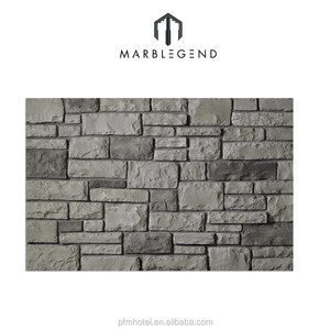 สไตล์โบราณหินธรรมชาติสีเทาผนังภายนอกหินชนวนแผ่นไม้อัดหินธรรมชาติ - Product Image 2