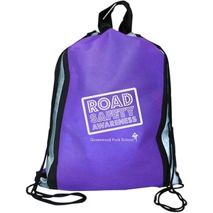 저렴한 비 짠 반사 Drawstring 배낭 - Product Image 3