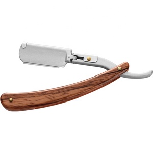 Mango de Metal reemplazable recto cuchillas de afeitar <span class=keywords><strong>navaja</strong></span> de afeitar de barbero - Product Image 2