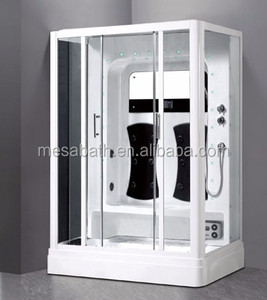 Italien style verre de sécurité et utilisé cabine de <span class=keywords><strong>douche</strong></span> à vapeur <span class=keywords><strong>avec</strong></span> portes en verre incurvé - Product Image 6