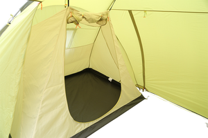 Carpa familiar de dos habitaciones, poste de aluminio para 6 personas, carpa de acampada de doble capa de poliéster - Product Image 5