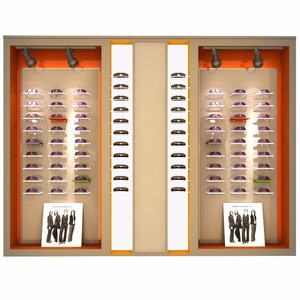 Chuyên Nghiệp Thương Mại Treo Tường Có Thể Khóa Showcase Bán Lẻ Thủy Tinh Hiện Đại Ý Tưởng Cửa Hàng Quang Học Tên Hiển Thị Tủ - Product Image 5