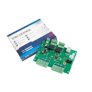 Placa para controle de acesso duplo tcp/ip, placa com suporte para 4 leitores para sistema de segurança automático com sdk gratuito, 26/34/66