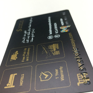Carte de crédit vierge personnalisée en noir mat, numéros en relief, dorure à chaud, carte de garantie en PVC, carte de garantie en plastique <span class=keywords><strong>moins</strong></span> chère - Product Image 6
