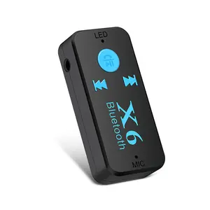 HIGI nuevo Universal portátil coche receptor Bluetooth AUX adaptador de música Bluetooth v4.1