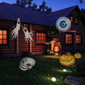 12 diapositive <span class=keywords><strong>easy</strong></span> change proiettore laser combinare il LED Di Natale luce esterna impermeabile IP 65 - Product Image 5