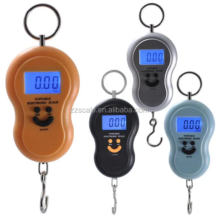Travel portable hanging luggage digital weighing scale with hook
