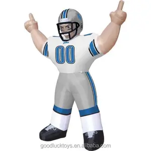 Nfl aufblasbarer Spieler Rasen figur Fußball Action figur Werbung aufblasbar für Rasen dekoration Sport veranstaltungen