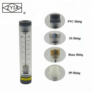 Débitmètre vertical en ligne en acrylique LZM-50G OEM pour l'eau et le gaz/l'air, rotamètre - Product Image 5