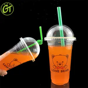 Pp Wegwerp Custom Gedrukt Plastic Koffie Cups Koud Drankje Boba Thee Milkshake Sap Wijn Snacks Icecream Tumbler Glas Mok