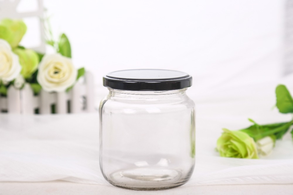 Top quality clear fancy jam jars/glass jar lids for sale/glass jar candle.