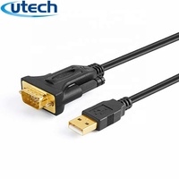 Cable Convertidor Serial USB 2.0 a RS232 Macho DB9 de 3 pies, Chapado en Oro, Producto OEM Nuevo de Alta Calidad 2026