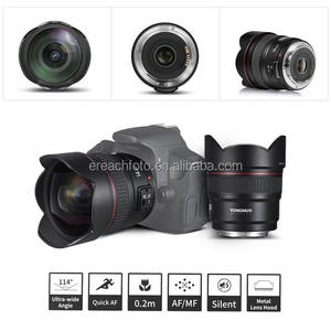 YONGNUO 14mm F2.8 Ultra-wide Angle Prime Lens YN14mm Auto Focus AF MF Metal Mount Lens for <strong>Canon</strong> 700D <strong>80D</strong> 5D Mark III