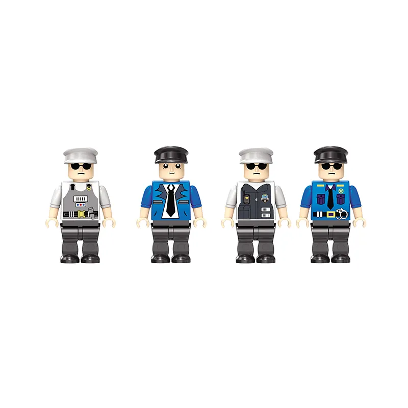 Plastic Building Block Toy 4 Pack Chinese Toy Manufacturers Compatible High Quality Plastic Building Block Brick Mini Figure Figurines