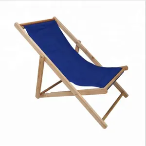 Oxford Canvas Portable Folding Wooden Beach Fishing Chair for Camping