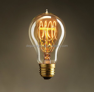 60W120V una forma A19 <span class=keywords><strong>clara</strong></span> victorian antiguo estilo filamento de tungsteno bombillas incandescentes - Product Image 1