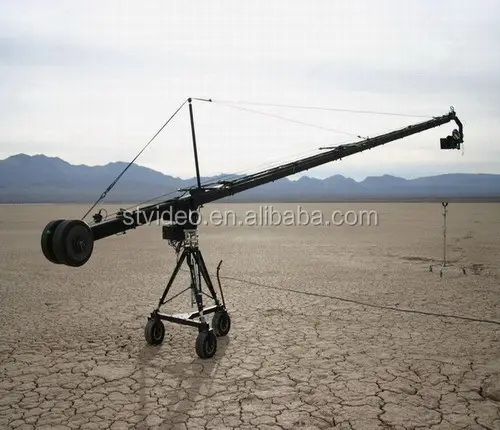 Jimi jib géant à trois roues de 5m, pour le tournage de films, équipement de production de programmes en plein air