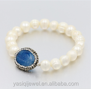 Pulseras tejidas evil Eyes cristal azul sección ágata ojos malvados pulseras de cristal azul - Product Image 5