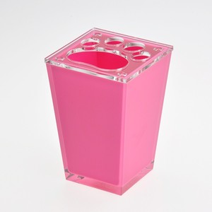 2016 Top Sale Pink Color Square Conical Shaped Tumbler Plastic - Product Image 3