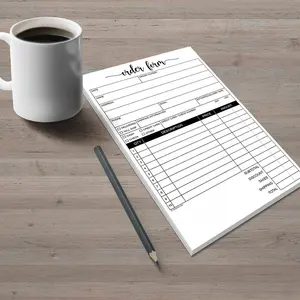 Purchase Order Forms Carbonless 8.5 x 11 Inches, White and Canary Book With 2 Part and Pack of 50 Sets