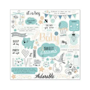 New Baby Tema Del Modello di Carta Per Scrapbooking