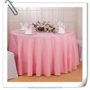 Luxury Fine Party Large Bulk pink Polyester Table Runners <strong>Circular</strong> <strong>Tablecloths</strong> Dining Table Cover Table Cloth <strong>Tablecloths</strong> - Product Image 2
