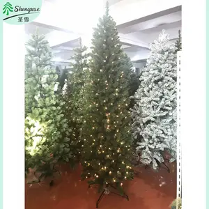 Prelit 7.5ft Pencil Christmas <strong>Tree</strong> PVC <strong>Slim</strong> <strong>Tree</strong> - Product Image 1