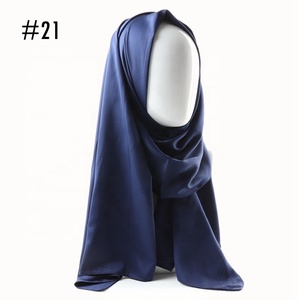 Malasia de la bufanda de la cabeza colores mezclados al por mayor venta al por mayor nuevo moda de seda bufanda envolturas barato llanura de bufanda del hijab - Product Image 6