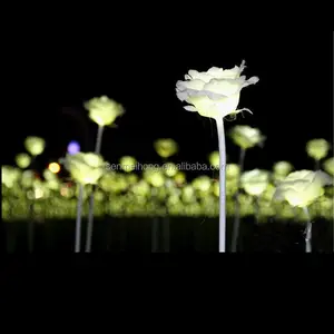Fabric + Plastic Flowers Led Light Rose Flowers For Home/Wedding Decoration