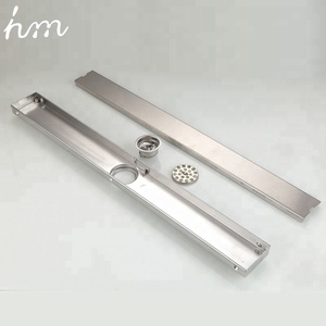 ท่อระบายน้ำแบบสี่เหลี่ยมสแตนเลส ดีไซน์พิเศษ ป้องกันกลิ่น สำหรับห้องอาบน้ำ - Product Image 1