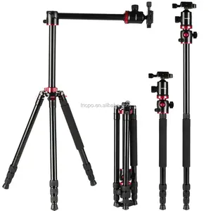 Camera Tripod 72 Inch Portable Magnesium Aluminium Monopod 4 Section Professional Tripods With 360 Degree Ball Head Quick