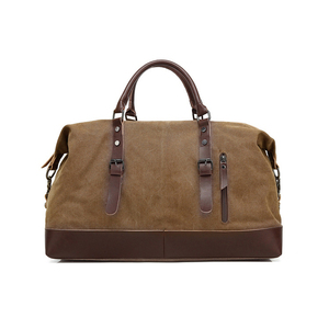 Sac <span class=keywords><strong>de</strong></span> voyage week-end en toile cirée imperméable pour homme, personnalisé en gros, grande capacité, sac <span class=keywords><strong>de</strong></span> voyage en toile pour longs trajets - Product Image 3