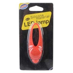 ปลอกคอสัตว์เลี้ยงไฟ <span class=keywords><strong>LED</strong></span> ความปลอดภัยซิลิโคนคลิปบนจี้สุนัขแมวแท็ก ID