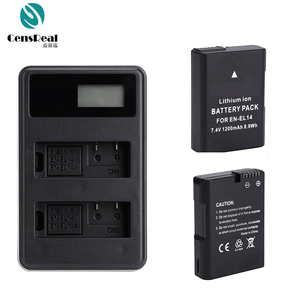 <strong>Rechargeable</strong> <strong>Battery</strong> EN-EL14 for Nikon Camera Lithium Ion <strong>Battery</strong> with Charger - Product Image 1