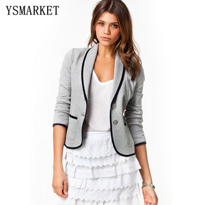 Giacca alla moda taglie forti, giacca grigia, giacca da donna, giacca da donna, con due bottoni, cappotto Cardigan - Product Image 1