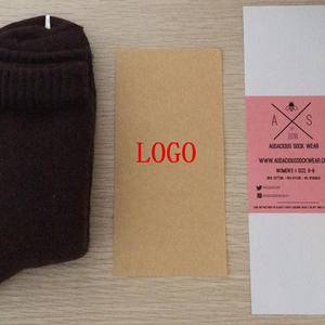 Calzini in lana di pecora calda calda calda calda e invernale calze a maglia spessa termiche con LOGO calcetine - Product Image 3
