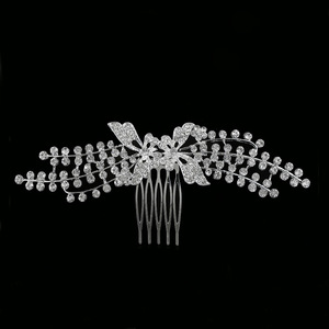 Joyería de la boda de moda de diamantes de imitación peine del pelo nupcial de <span class=keywords><strong>novia</strong></span> Accesorios - Product Image 2