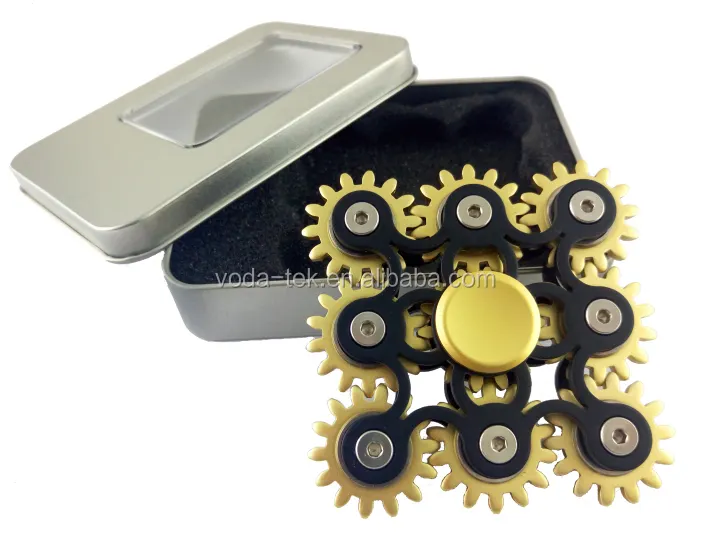 Fidget Spinner /spinner Hand Toys High Quality Machinery 9 Gears Metal Mini Toy Other Outdoor Toys & Structures Gift Box Packing